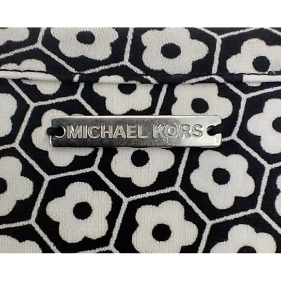 Michael Kors Women's Sheath Dress Black & White Floral Knee Length - 2X  NWT - Picture 7 of 9